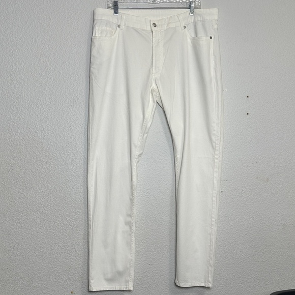 Peter Millar Crown Wayfare Men’s Size 38x32 Five Pocket Pants White $200 NWT - Picture 2 of 11